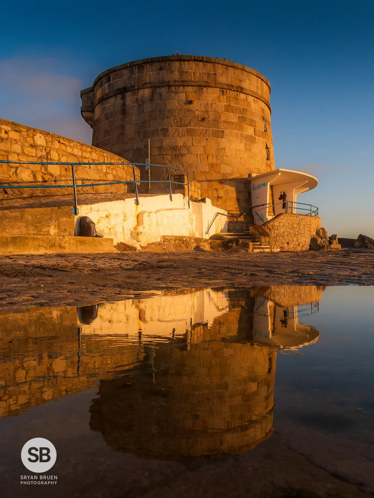 2025-05-04 Seapoint martello tower reflection 4 May 2025.jpg