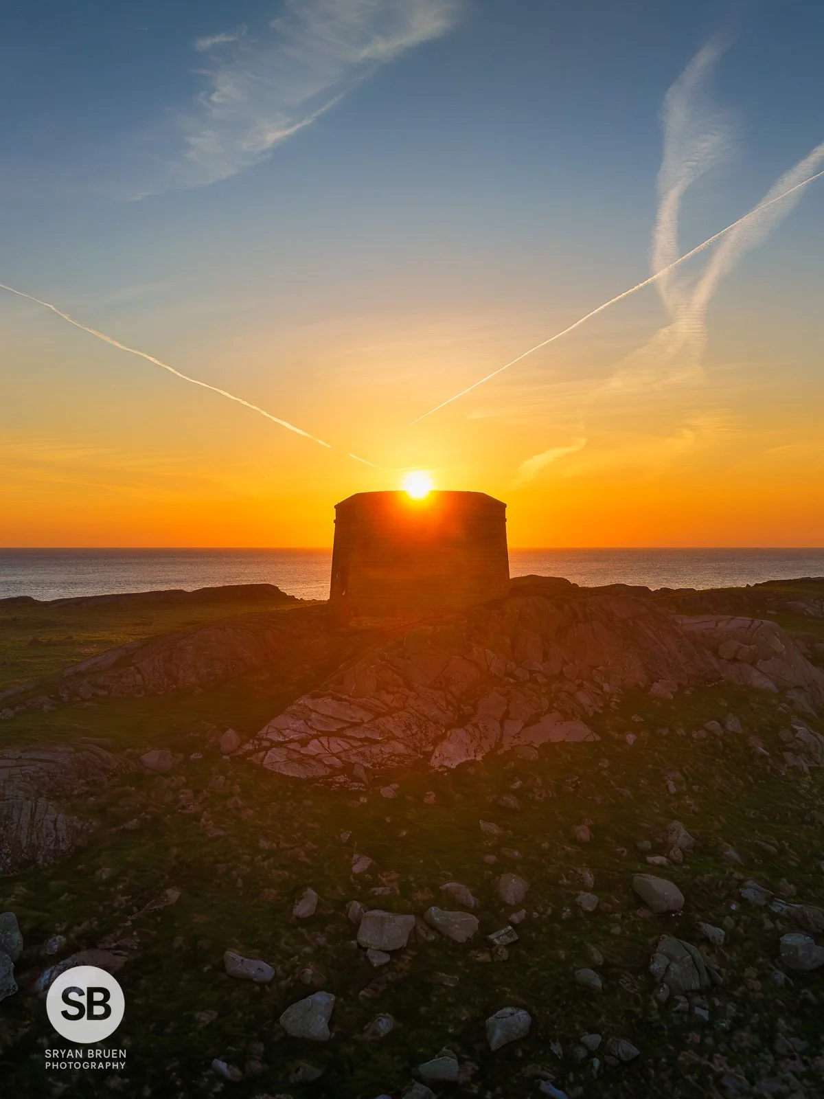 2025-03-24 Sunrise over Dalkey Island martello tower.jpg