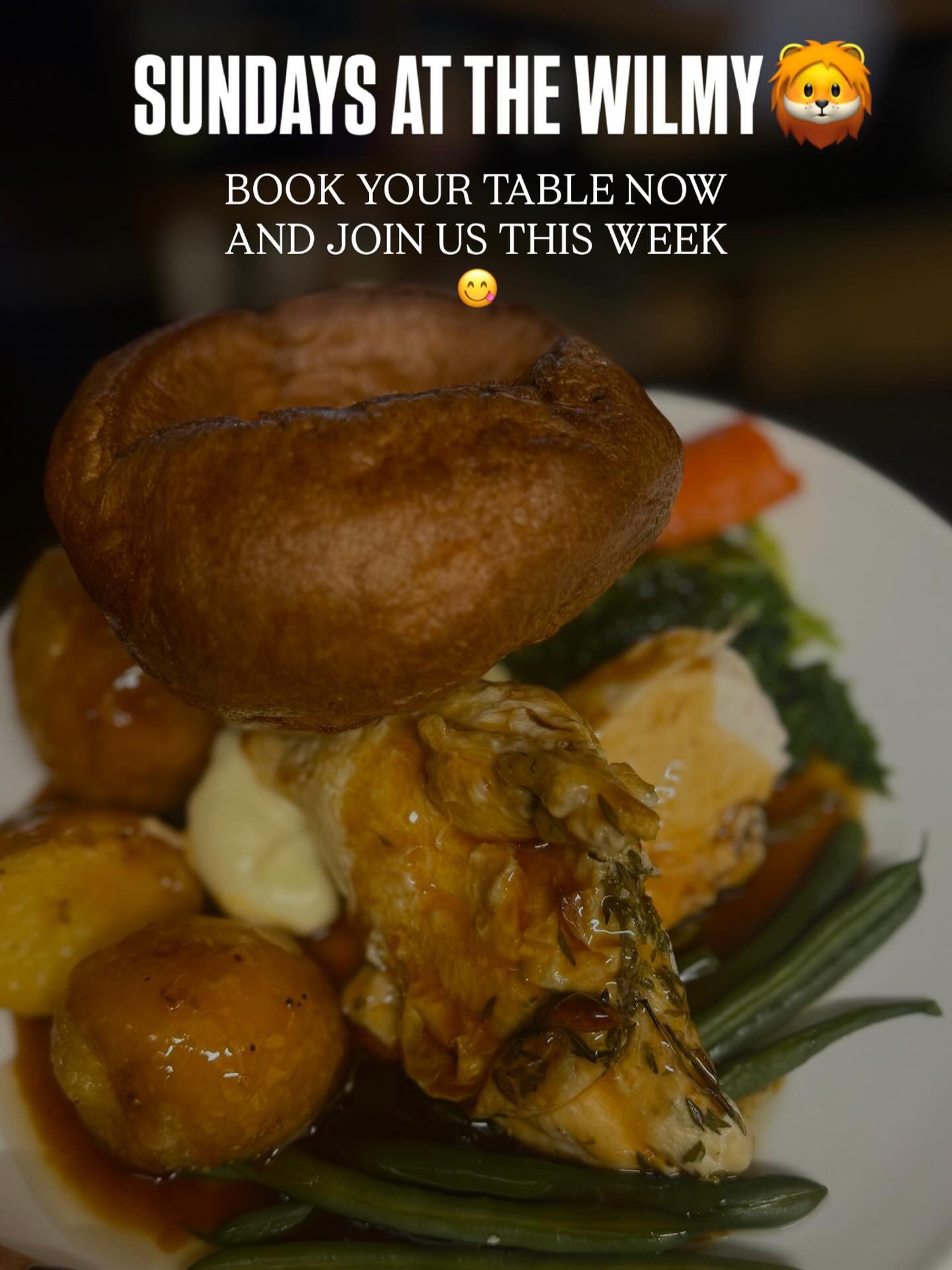 Sunday = Roast Day 🦁🔥 

Join us at The Wilmy!
