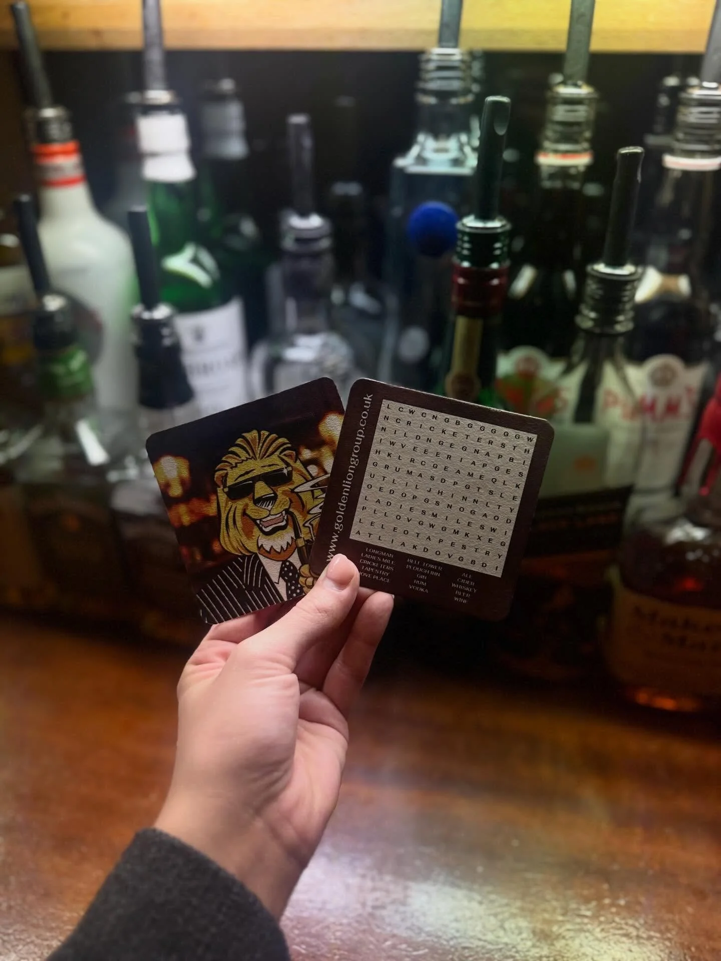 New beer mats have landed! 🍺

Flip them over and put your skills to the test with our word search while you enjoy your drink. Why not pop in and give it a try?