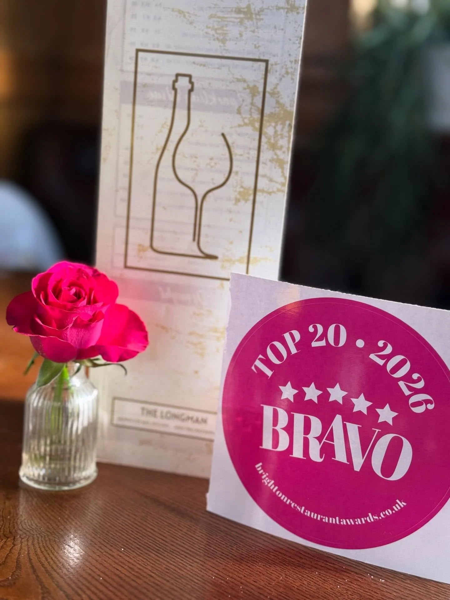 Just hand this bravo award sticker delivered to us by a Lovley lady @brightonrestaurantawards for us here @the_wilmy to place proudly in the bar we are so pleased the wilmy got into the top 20 again this year 

Again thank you to all who voted for us