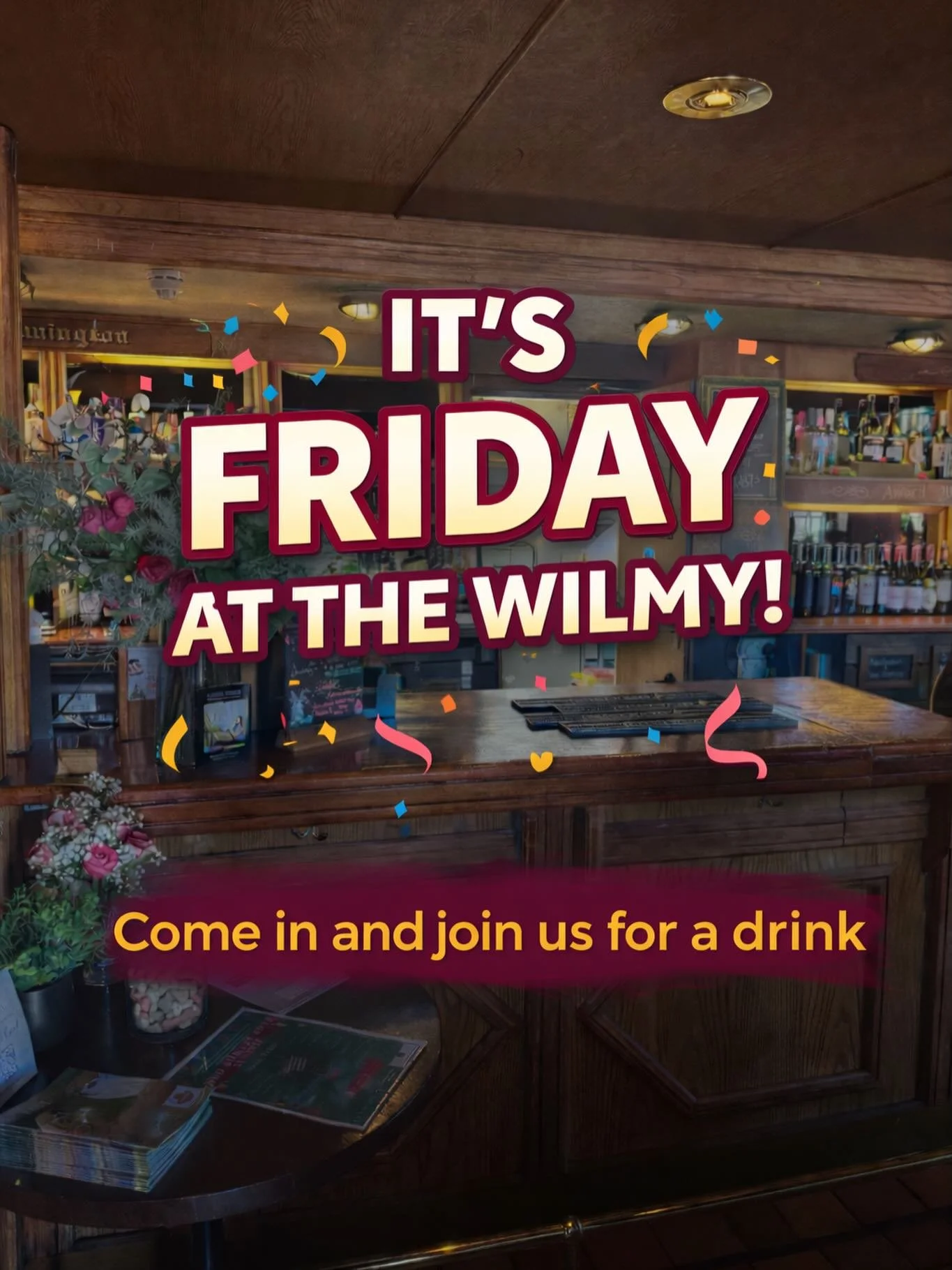 It&rsquo;s Friday at the Wilmy! 🥳

Who&rsquo;s joining us for a drink tonight?🍻