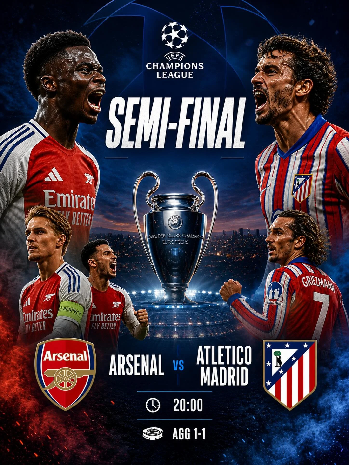 ⚽️ LIVE TONIGHT AT THE WILMY 

Arsenal and Atl&eacute;tico Madrid battle under the lights with everything on the line. ✨