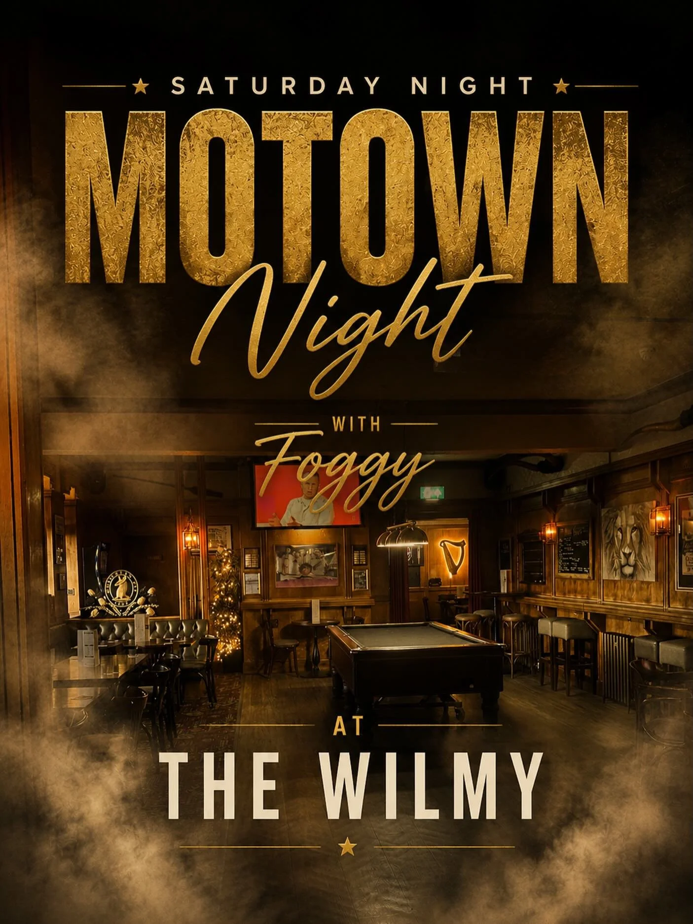 This Saturday Night ✨
Motown Night with Foggy
at The Wilmy 🎤

Classic hits, smooth vibes &amp; a night to remember.

Grab your friends and join us for the ultimate Motown party!

🕺🏽💃🏽