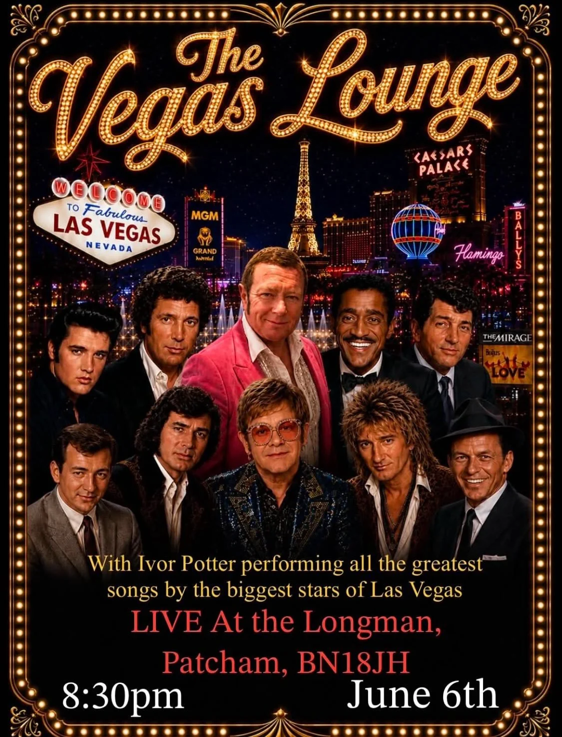 three amazing nights to look forward to starting with Vegas lounge this Saturday at the wilmy.

Something for everyone! 
taking bookings for all three events now