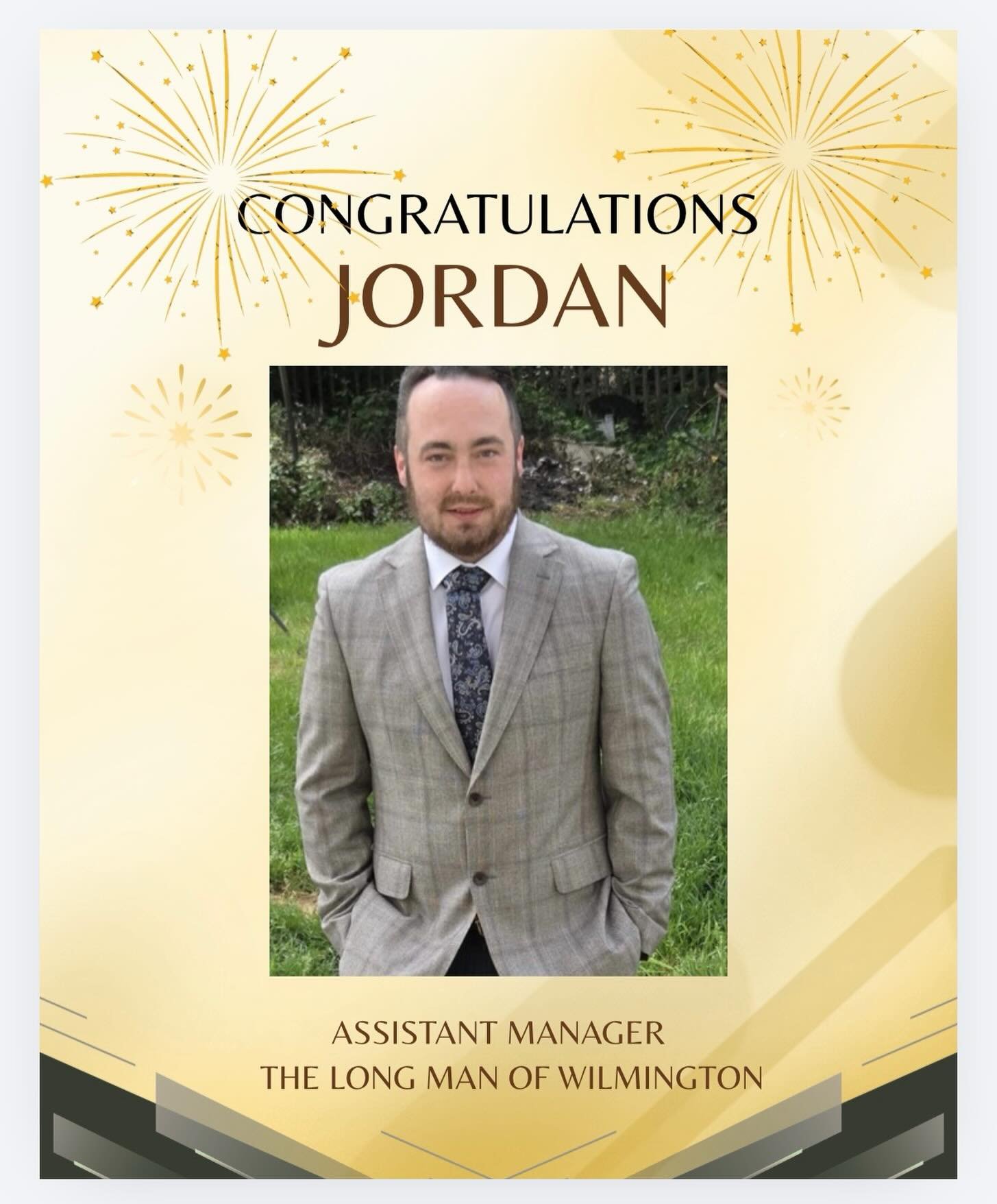 📣 announcement post 📣

We would like to officially welcome Jordan as our new Assistant Manager! 🎉🎉🙌👏

Many of you already know Jordan as our supervisor here at the wilmy and you have all seen how hardworking he is and we love how welcoming he i