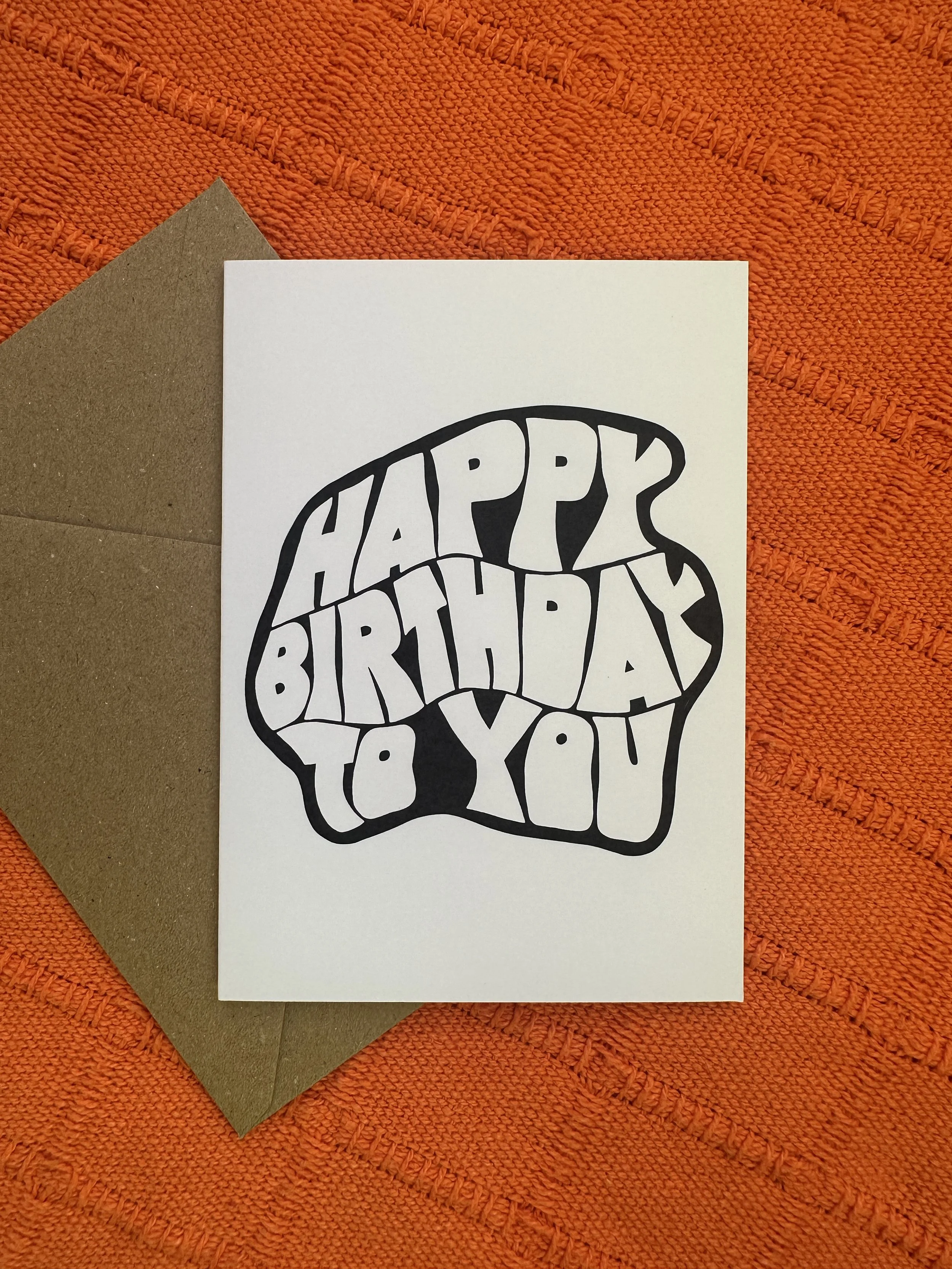 Distorted Happy Birthday card