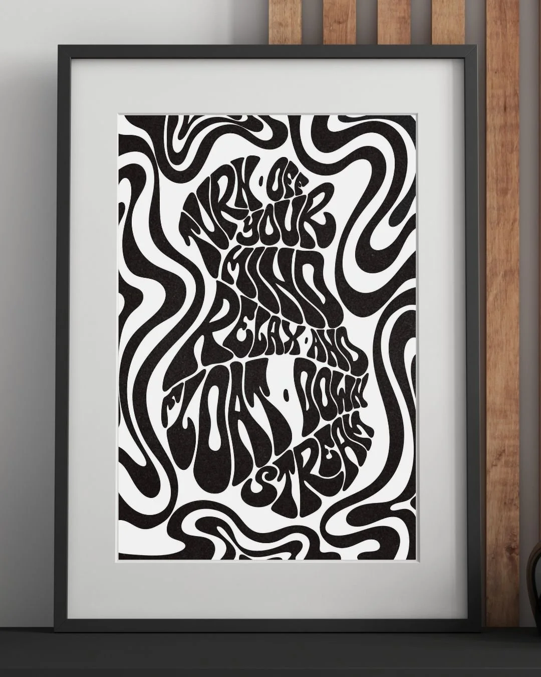 turn off your mind surrender to the void beatles 60s print