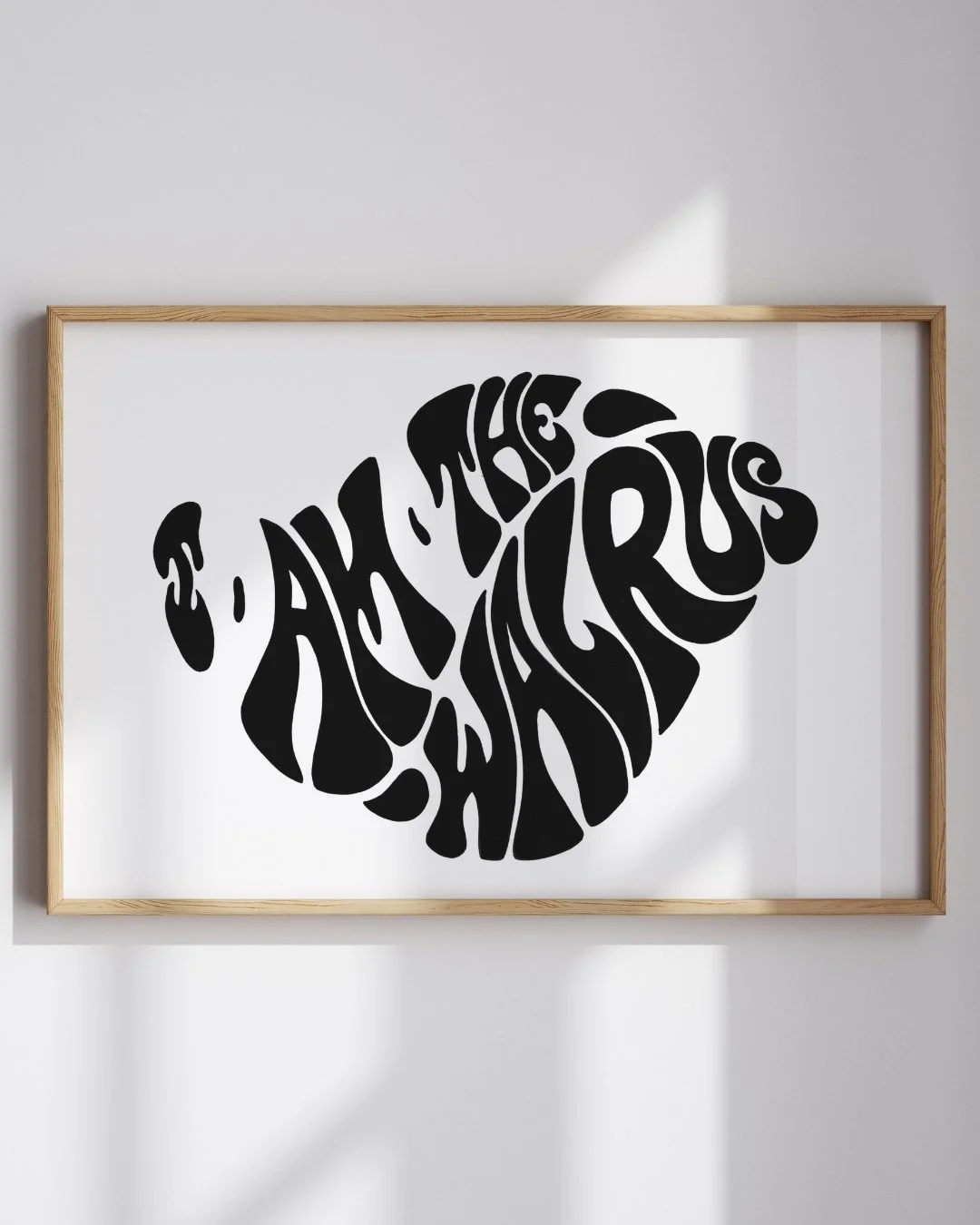I am the walrus art print