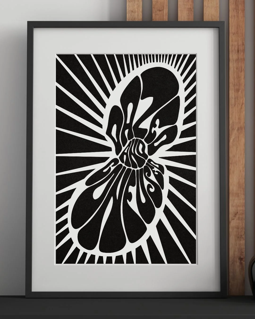 Dazed and Confused Print (black & white)