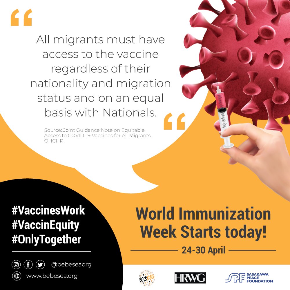 BEBESEA’s Campaign for World Immunization Week