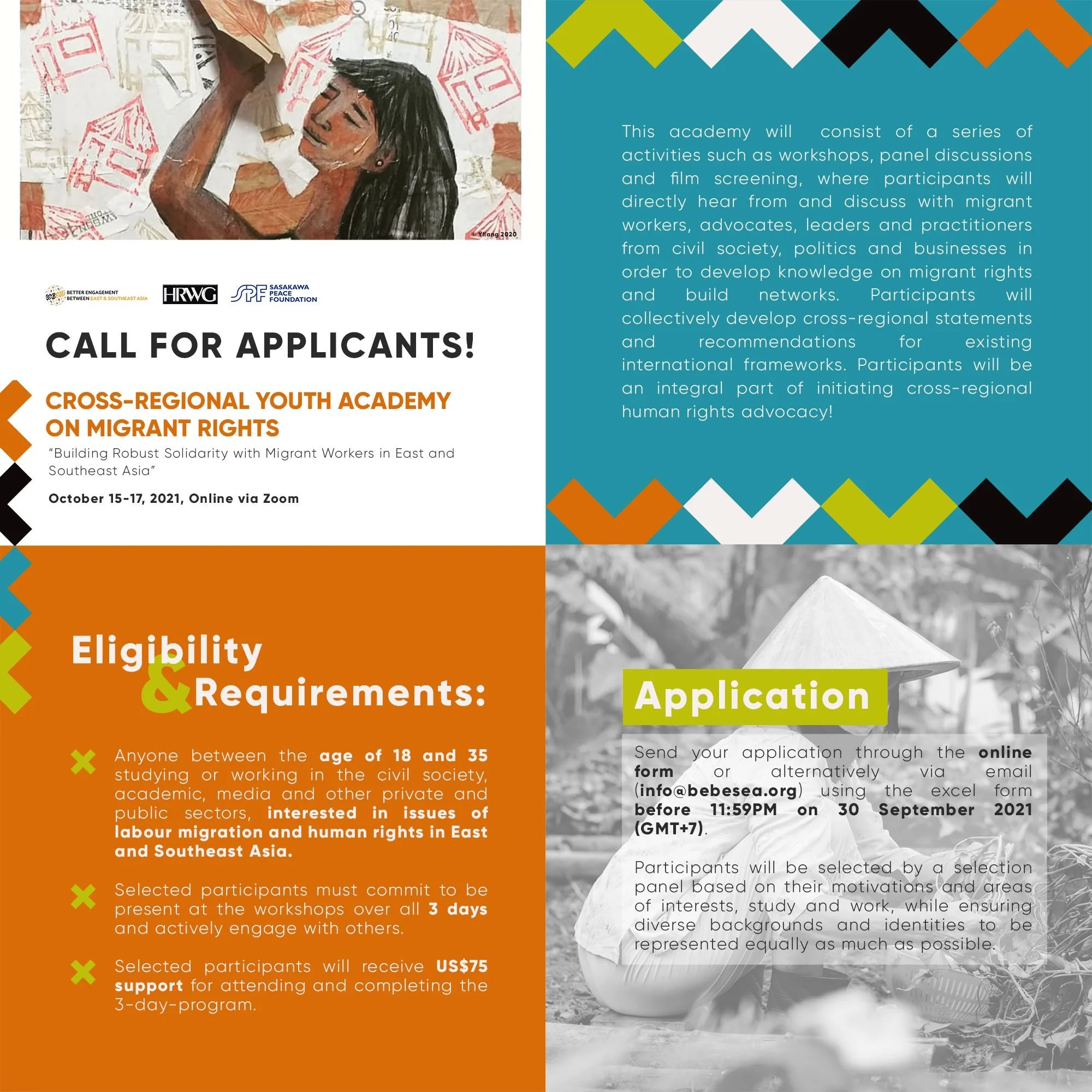 Call for Applicants: Cross-Regional Youth Academy on Migrant Rights