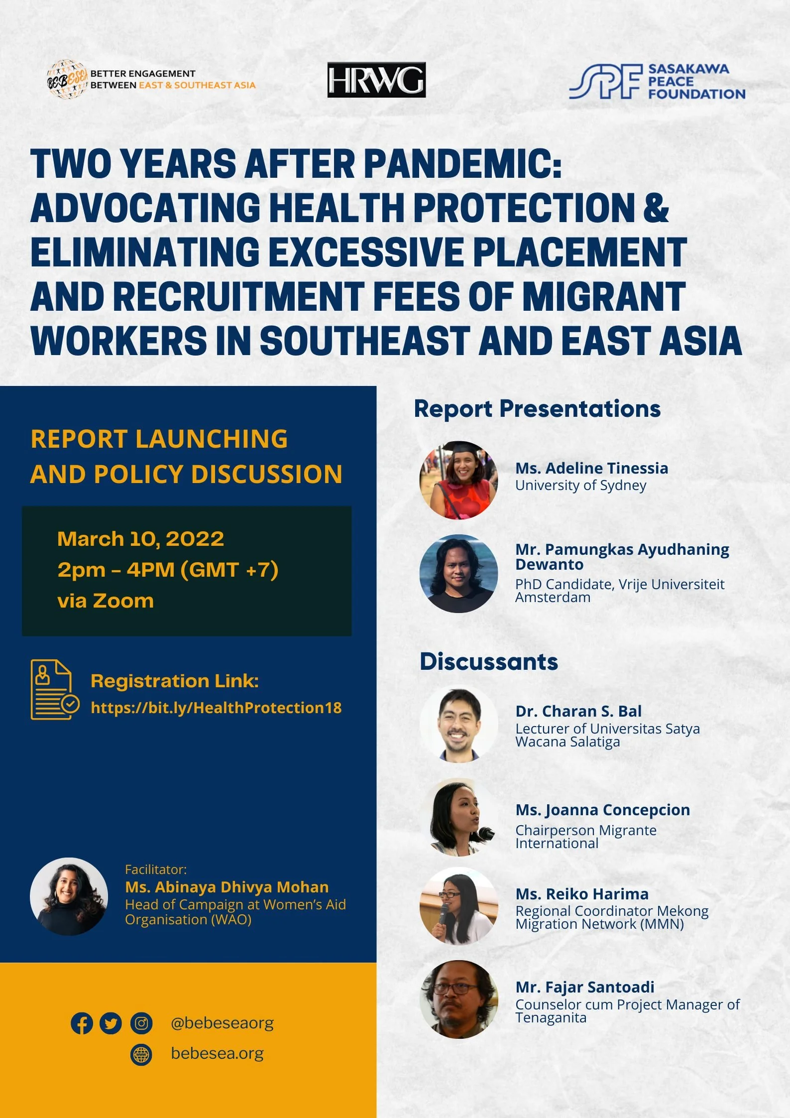 Two Years After Pandemic: Advocating Health Protection & Eliminating Excessive Placement and Recruitment Fees of Migrant Workers in Southeast and East Asia