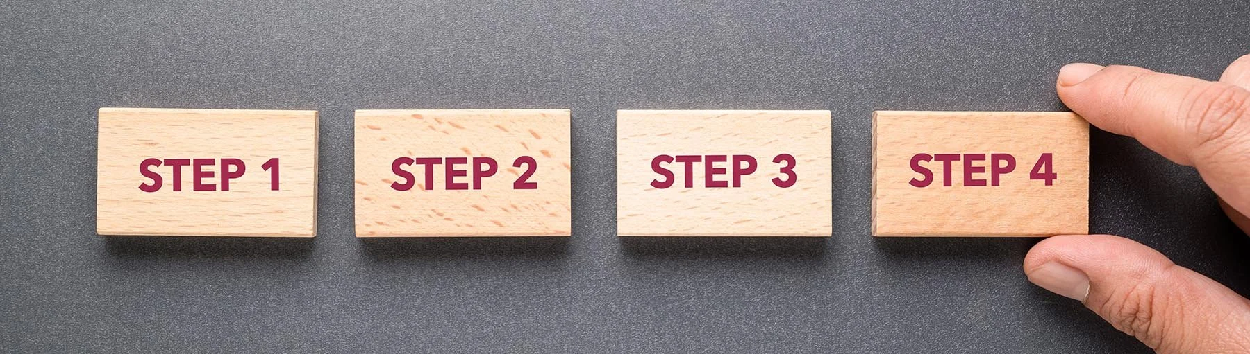 Step by step illustration