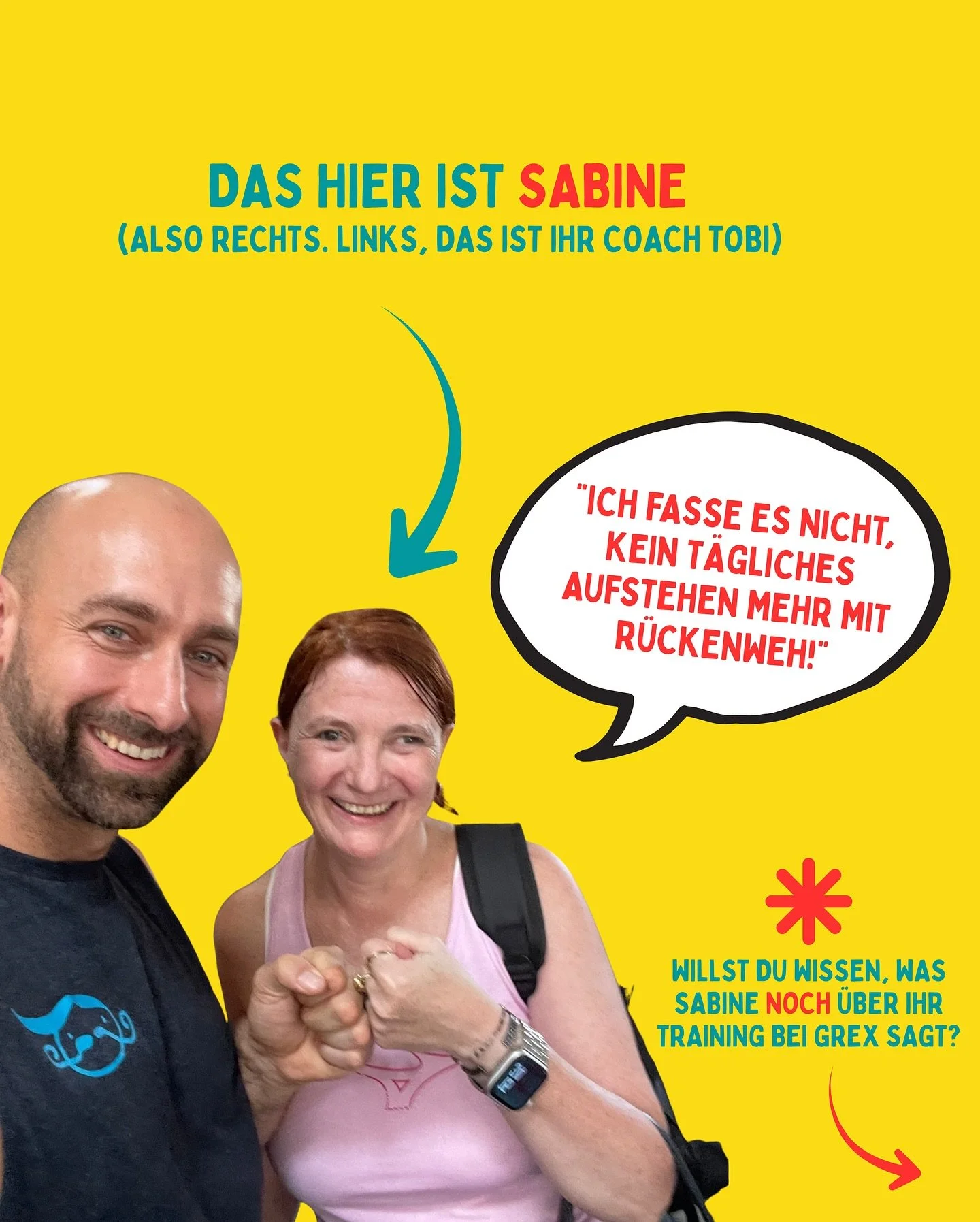 Von No-Go zu No-Pain! 💪🏽🔥
Sabine wollte NIE Gewichte schleppen &ndash; bis die R&uuml;ckenschmerzen sie ins Probetraining brachten.
Nach dem 1. Training: R&uuml;ckenweh? Geschichte. 🙌✨

Swipe ➡️ f&uuml;r ihr ganzes Feedback!

#grexklosterneuburg 