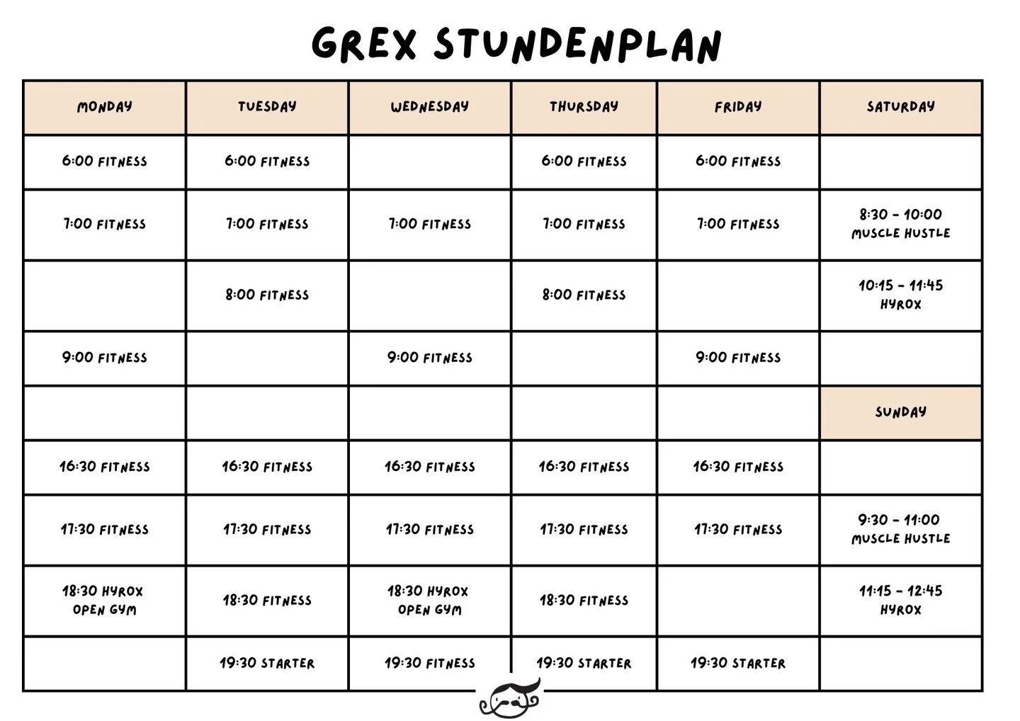 Mehr Grex, mehr M&ouml;glichkeiten 🔥
Unser Stundenplan w&auml;chst &mdash; und wir drehen beim HYROX nochmal auf: Ab sofort jeden Mo &amp; Mi um 18:30 Uhr HYROX Open Gym 💪

Let&rsquo;s go. 🏁

#grexklosterneuburg #growordie