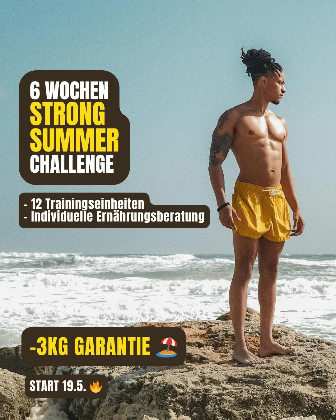Bereit f&uuml;r den Sommer? Nein? Dann ist das deine Chance: die Grex STRONG SUMMER Challenge ☀️💪

🔥 Das bekommst du:

* 6 Wochen Training &amp; Nutrition
* 12 intensive Trainingseinheiten
* Individuelle Nutritionbetreuung
* 24/7 WhatsApp-Gruppe mi