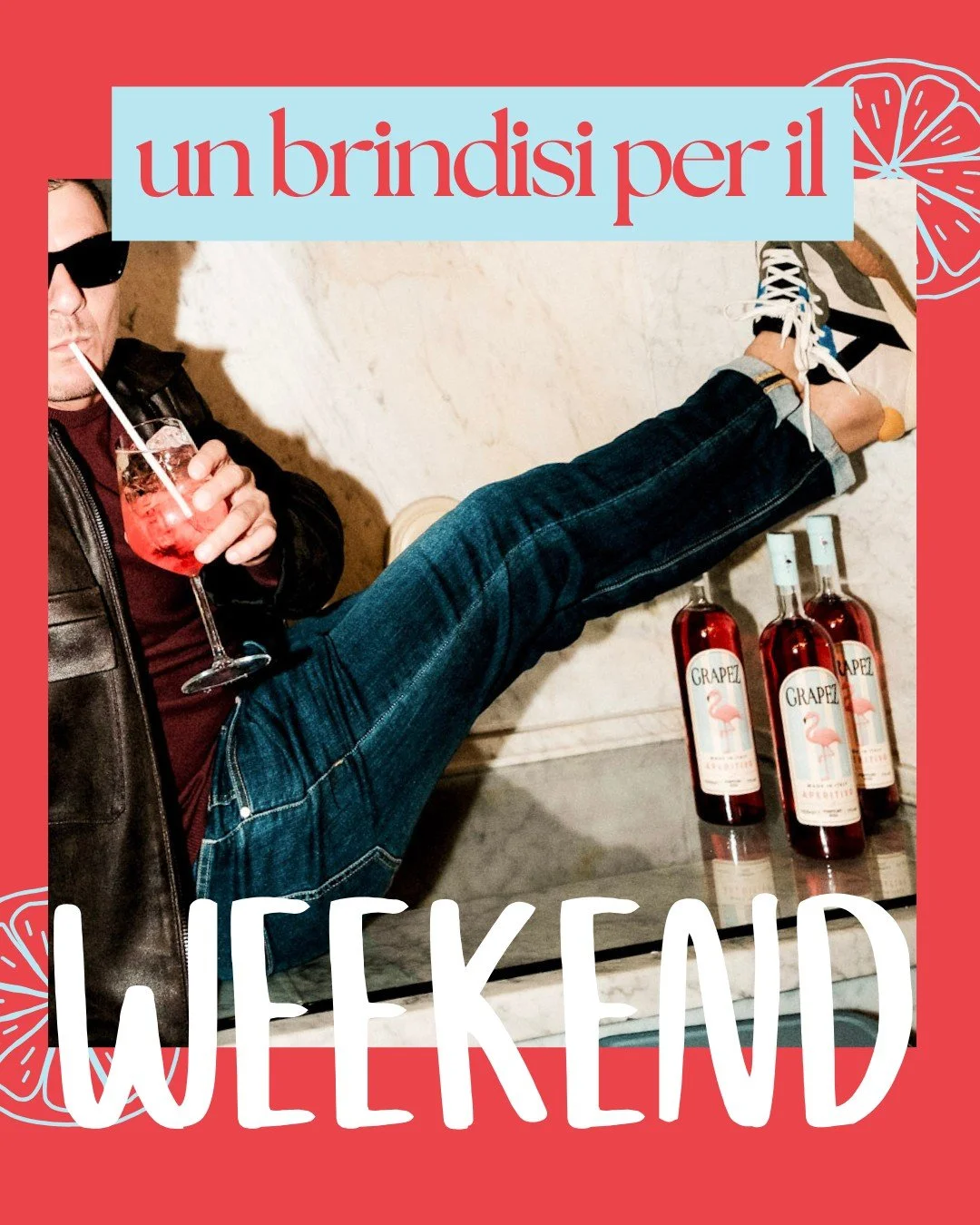 Il weekend chiama.
E suona proprio come &ldquo;Tre Grapez, grazie.&rdquo;

#Grapez #GrapezAperitivo #AperitivoAlPompelmo #SpritzGrapez #SpritzAlPompelmo