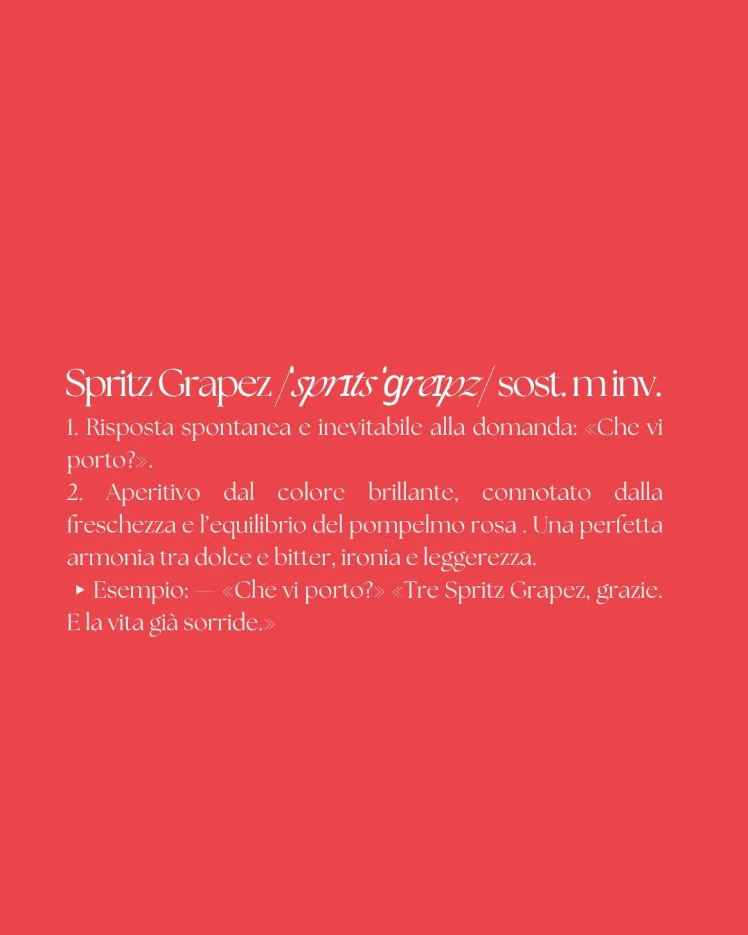 Ya est&aacute;.

#SpritzGrapez #GrapezAperitivo #AperitivoAlPompelmo #spritzalpompelmo