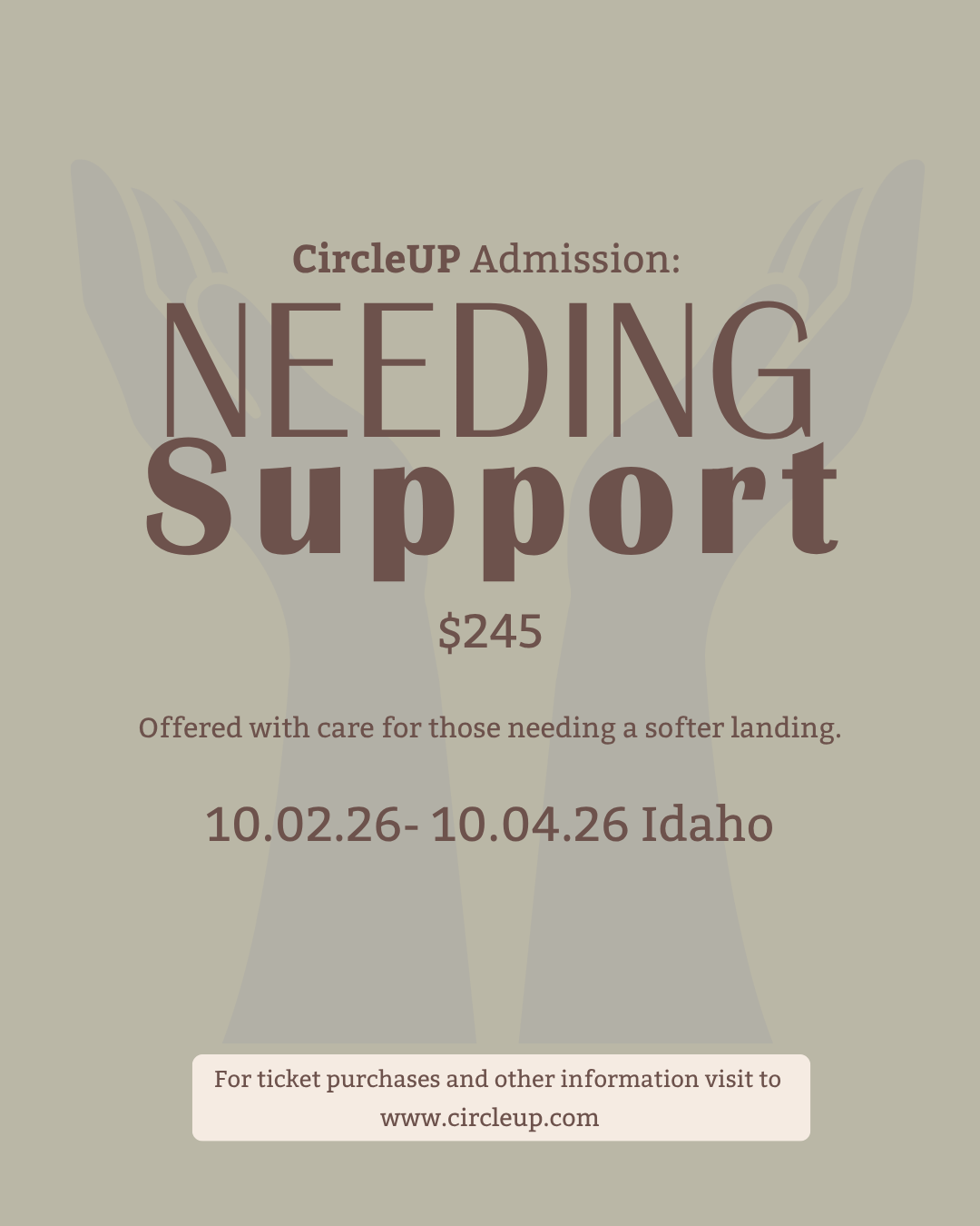 Needing Support
