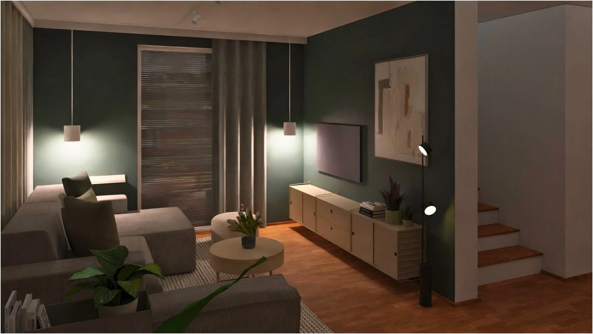 Rendering - Interior Design - Wohnzimmer Ambiente