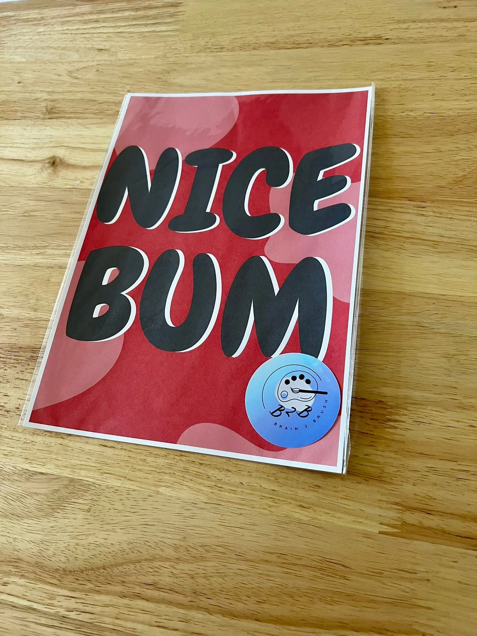 Nice Bum A4 Print