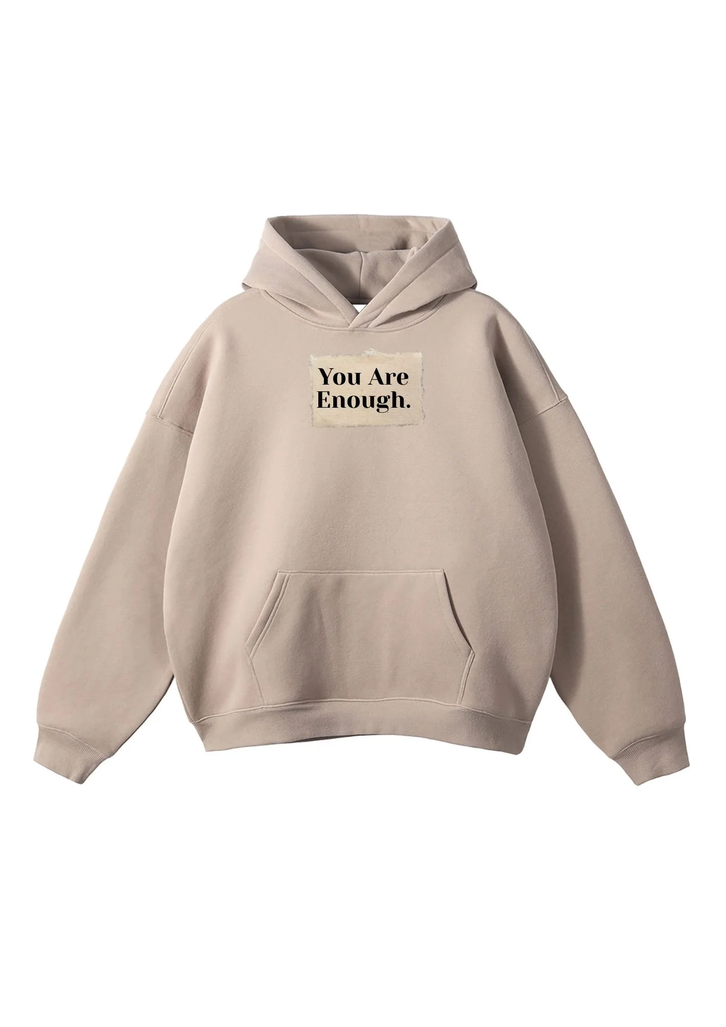 You Are Enough GreyApricotHoodie1.jpg