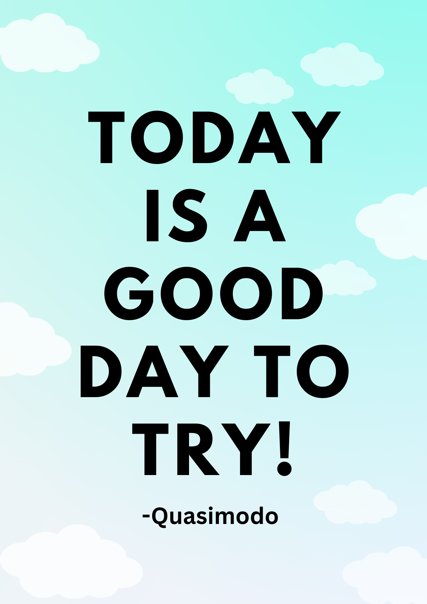 Try One Today Disney 'Today is a good day to try' on an A4 Print and available in ...
