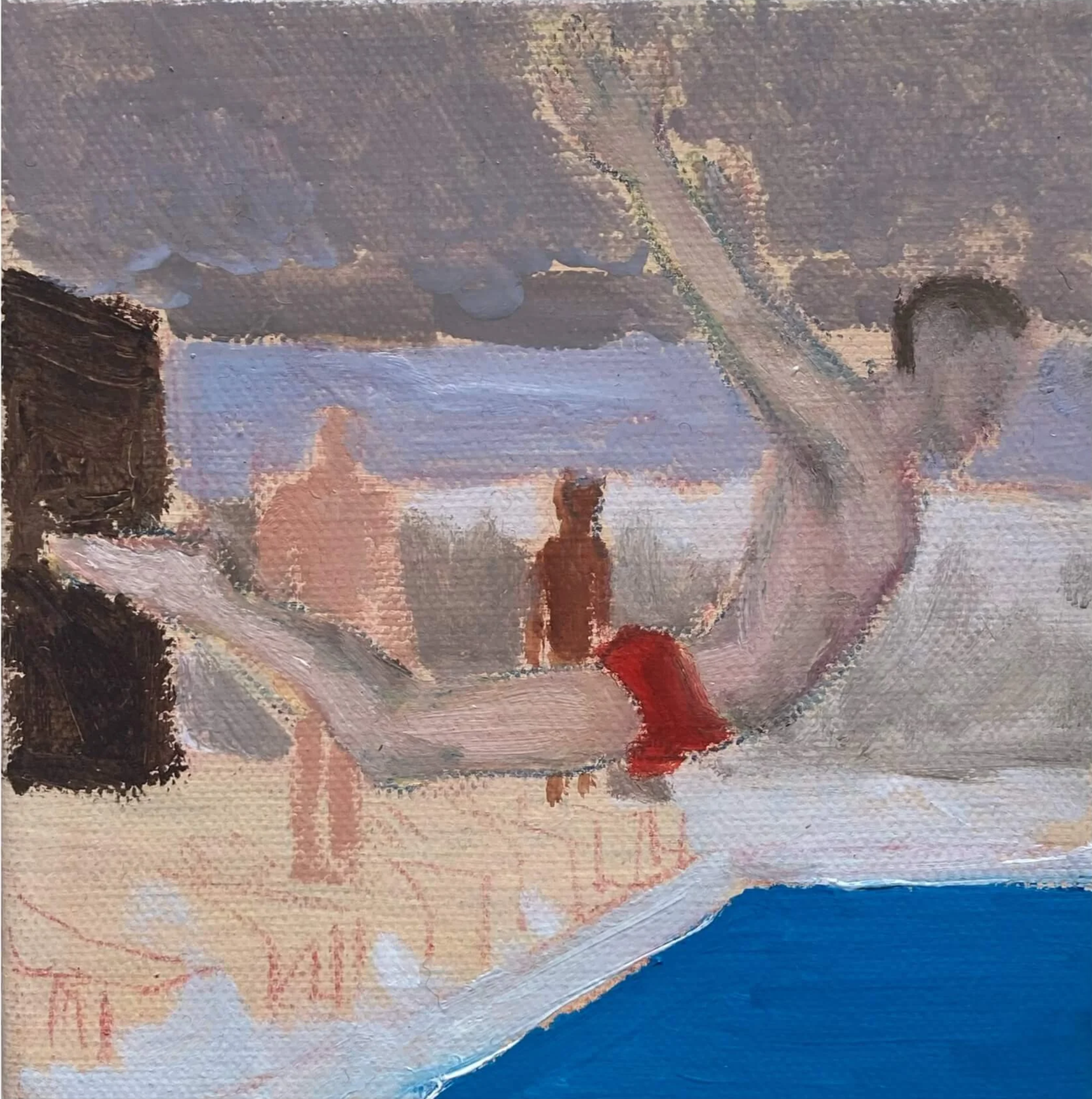 Swimmer two, oil on canvas, 2026.