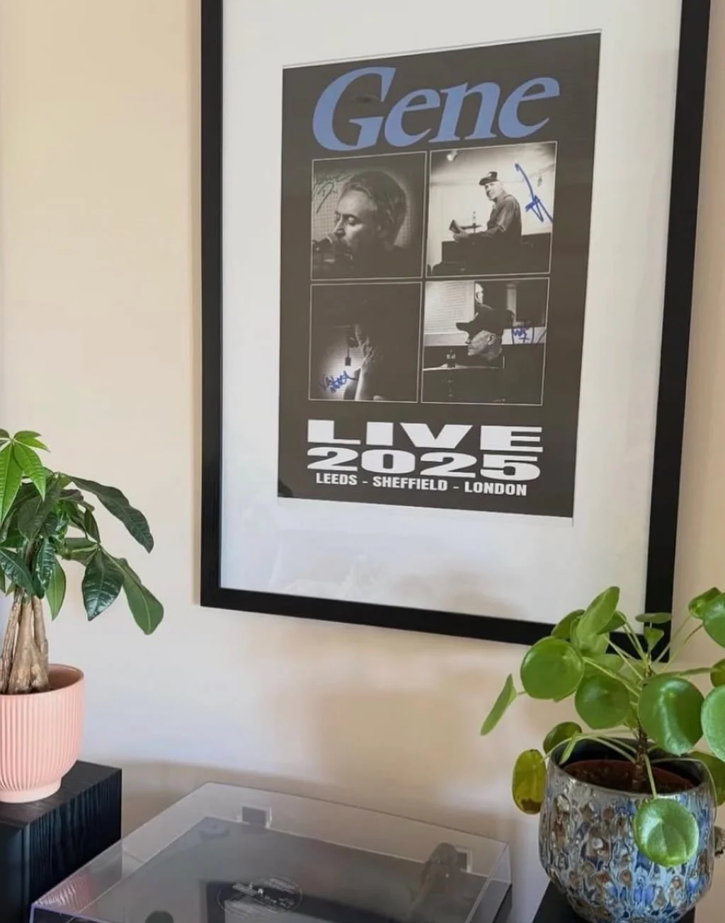 Another person is enjoying the @geneofficialband poster featuring my photographs. I love seeing these!