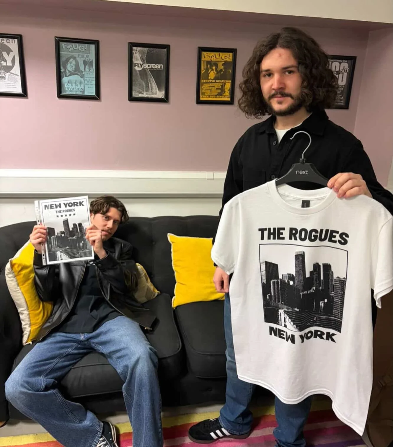 Good luck to @therogues__ as they headline @cornexchangenewport tonight to celebrate their new single, NEW YORK. I designed the single artwork, poster, and T-shirt for the release! It's been great working with these guys!