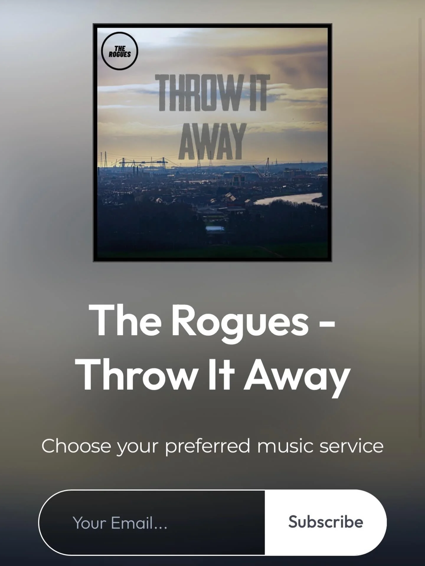 Visit @therogues__ now to pre-save their latest single, Throw It Away. Myself &amp; @lauinfocus worked on the sleeve design! 👊