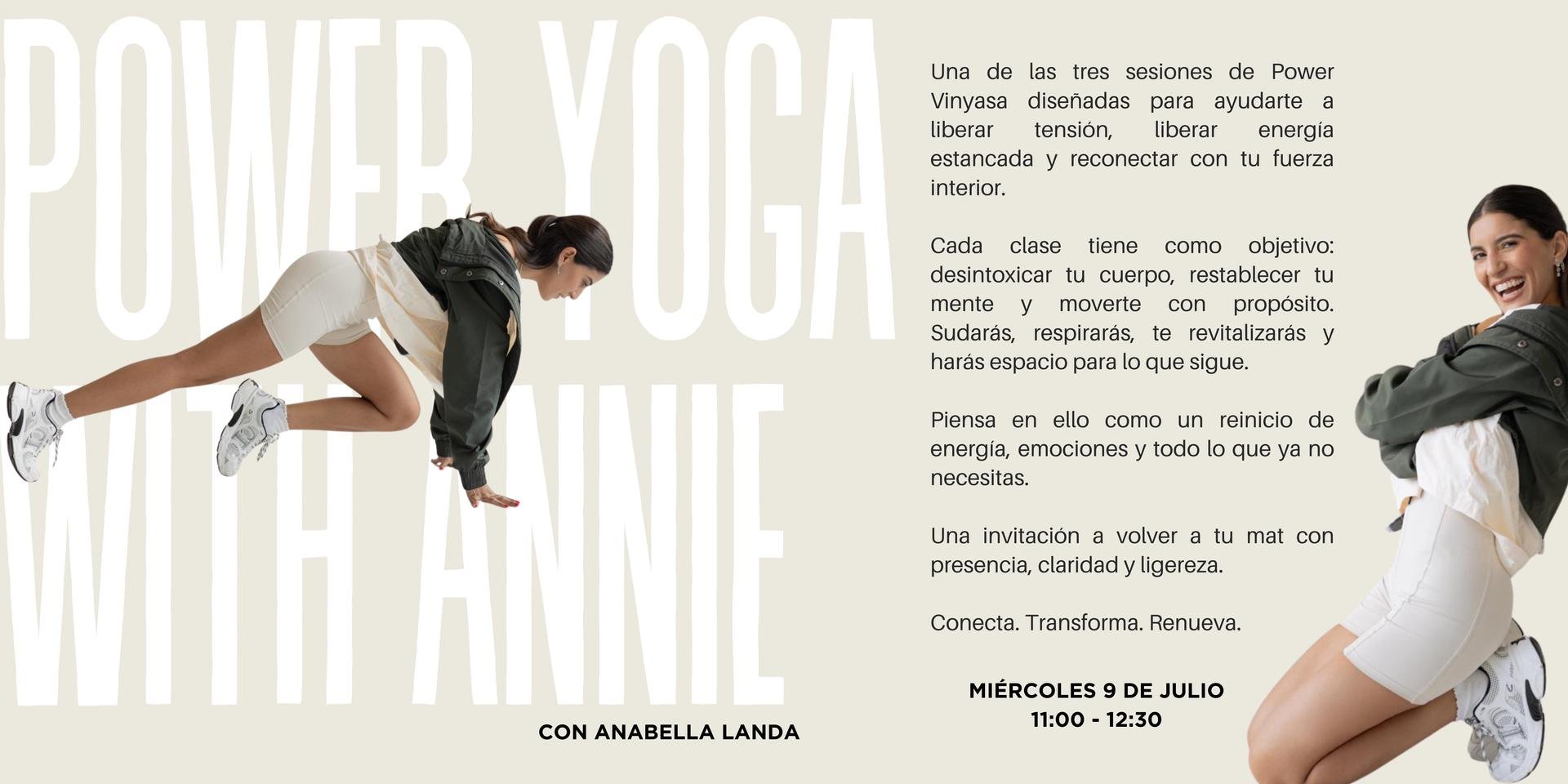 Power Yoga con Annie / Miércoles