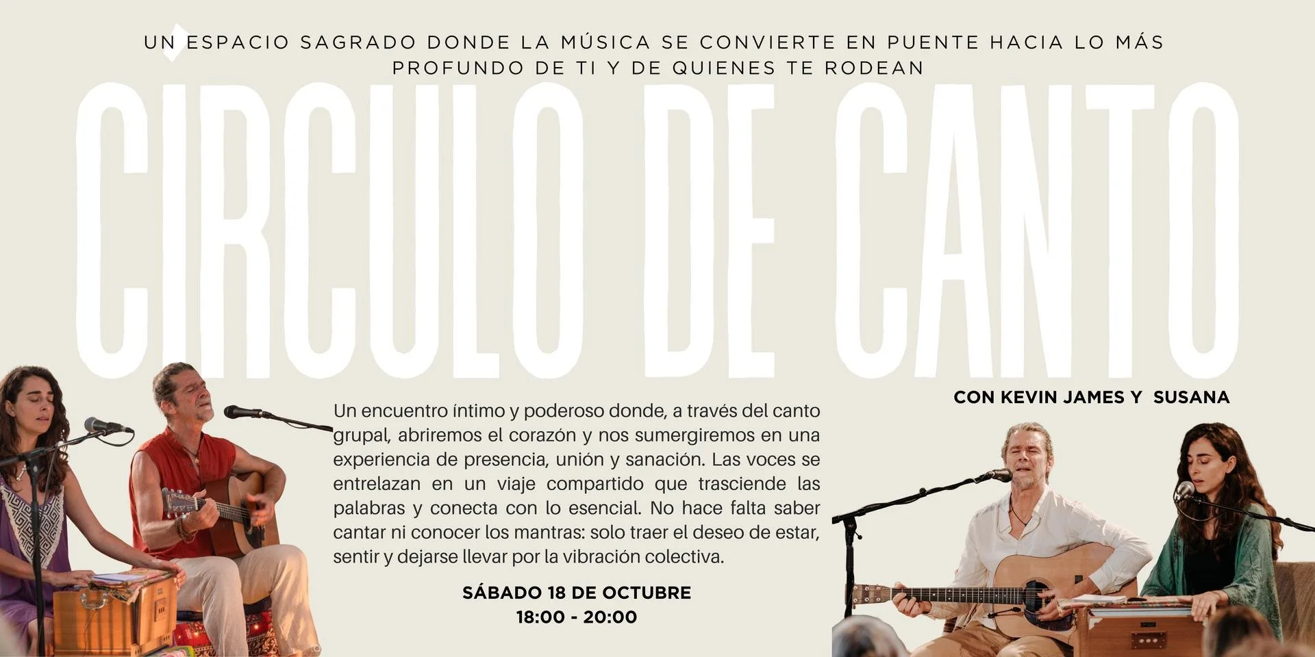 Círculo de Canto con Kevin James y Susana