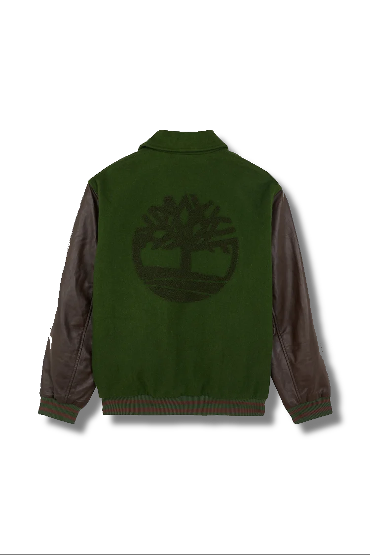 VESTE TIMBERLAND CUIR VERTE & BRUNE