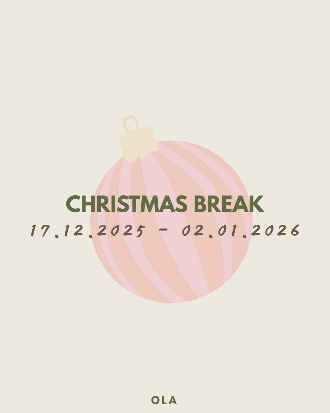 Hallo Dezember! 

Das Jahr ist schon wieder fast vorbei und ich starte bald in meine Weihnachts-Pause&hellip; 
Vom 17.12.25 - 02.01.26 bleibt die Praxis geschlossen. 
Wer vorher nochmal vorbeikommen m&ouml;chte, sollte schnell sein, mein Terminplan f