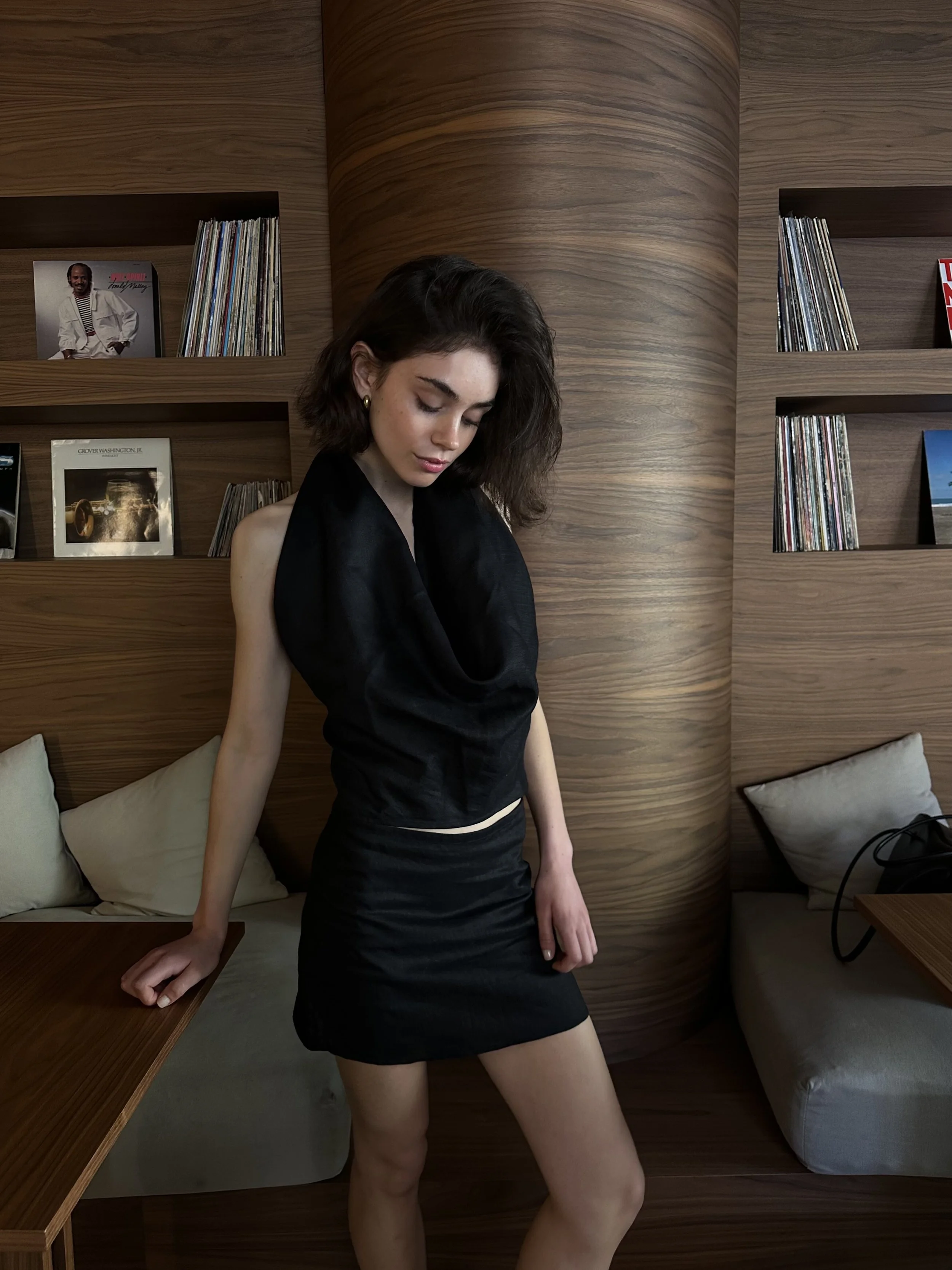 Black Linen - 2 Piece Set