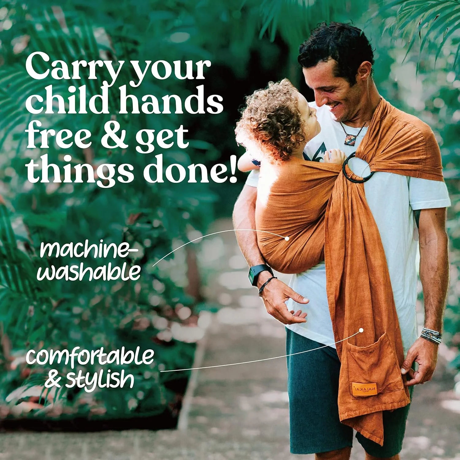 Nalakai Luxury Ring Sling Baby Carrier