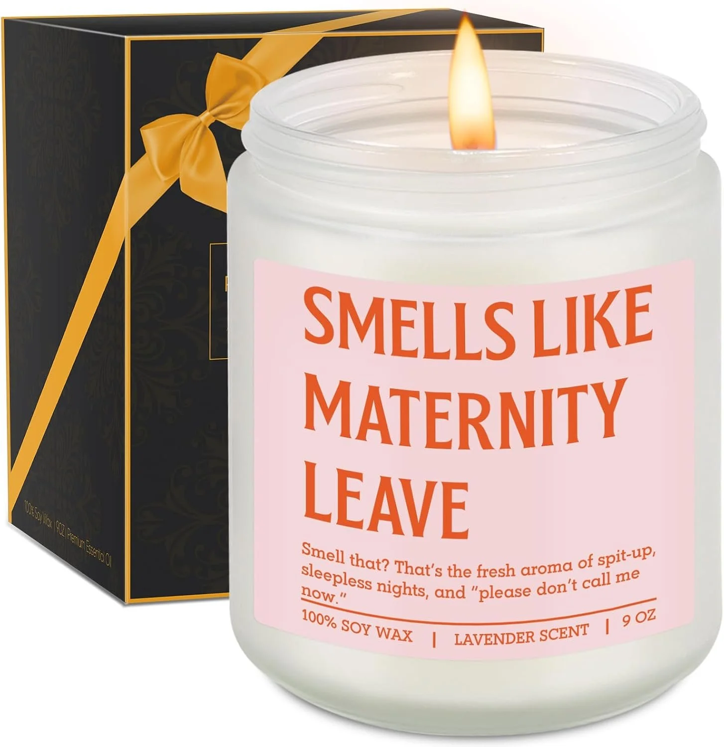 Smells Like Maternity Leave lavender candle
