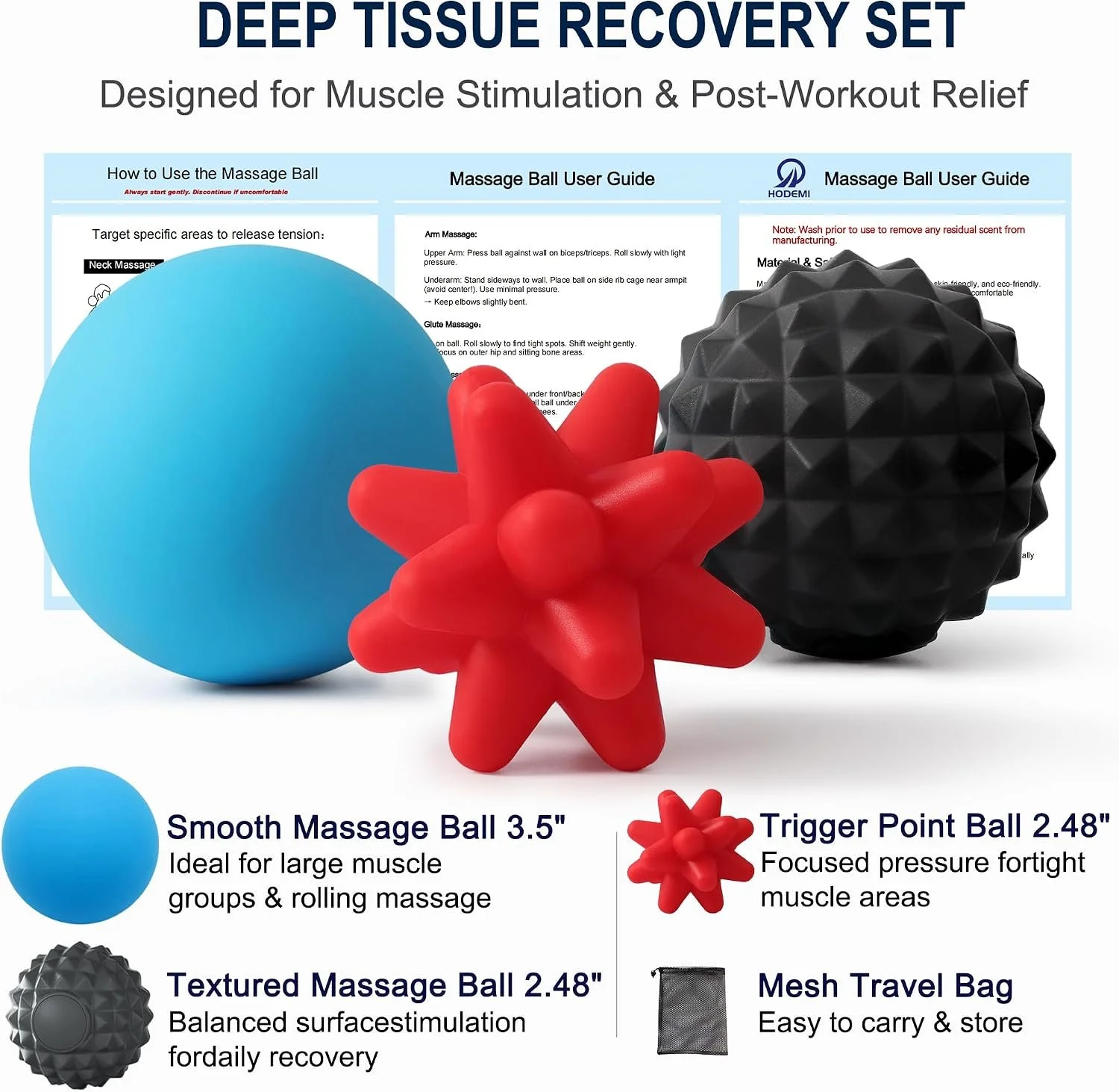 Massage Ball Set for Self-Massage