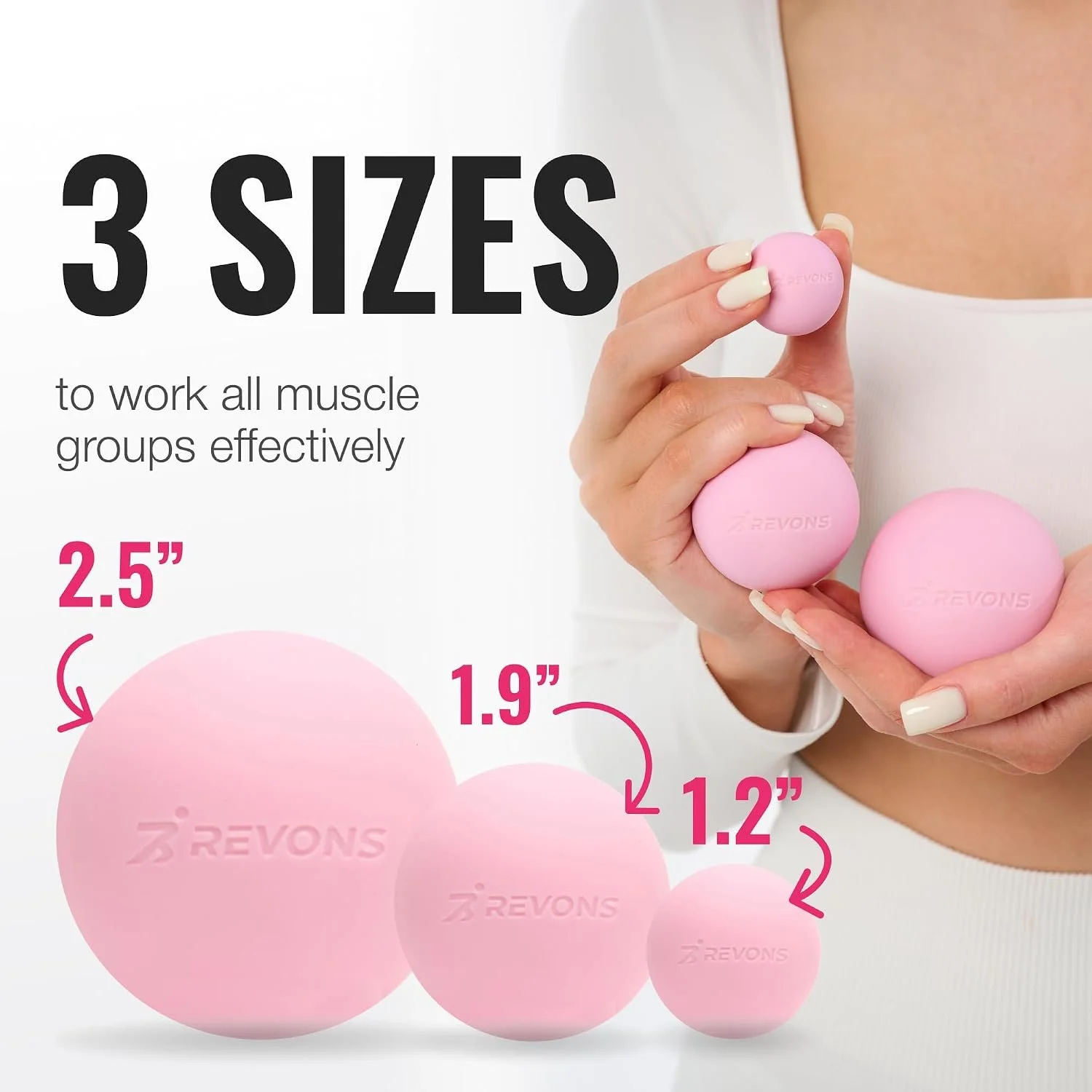 Multi sized massage balls