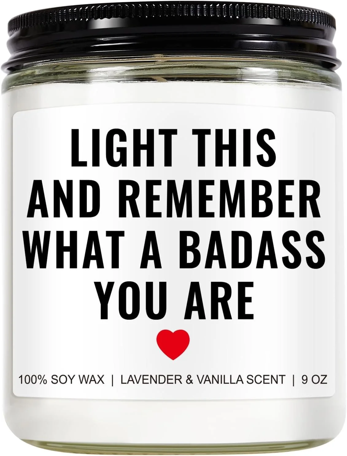 “Badass” lavender and vanilla candle