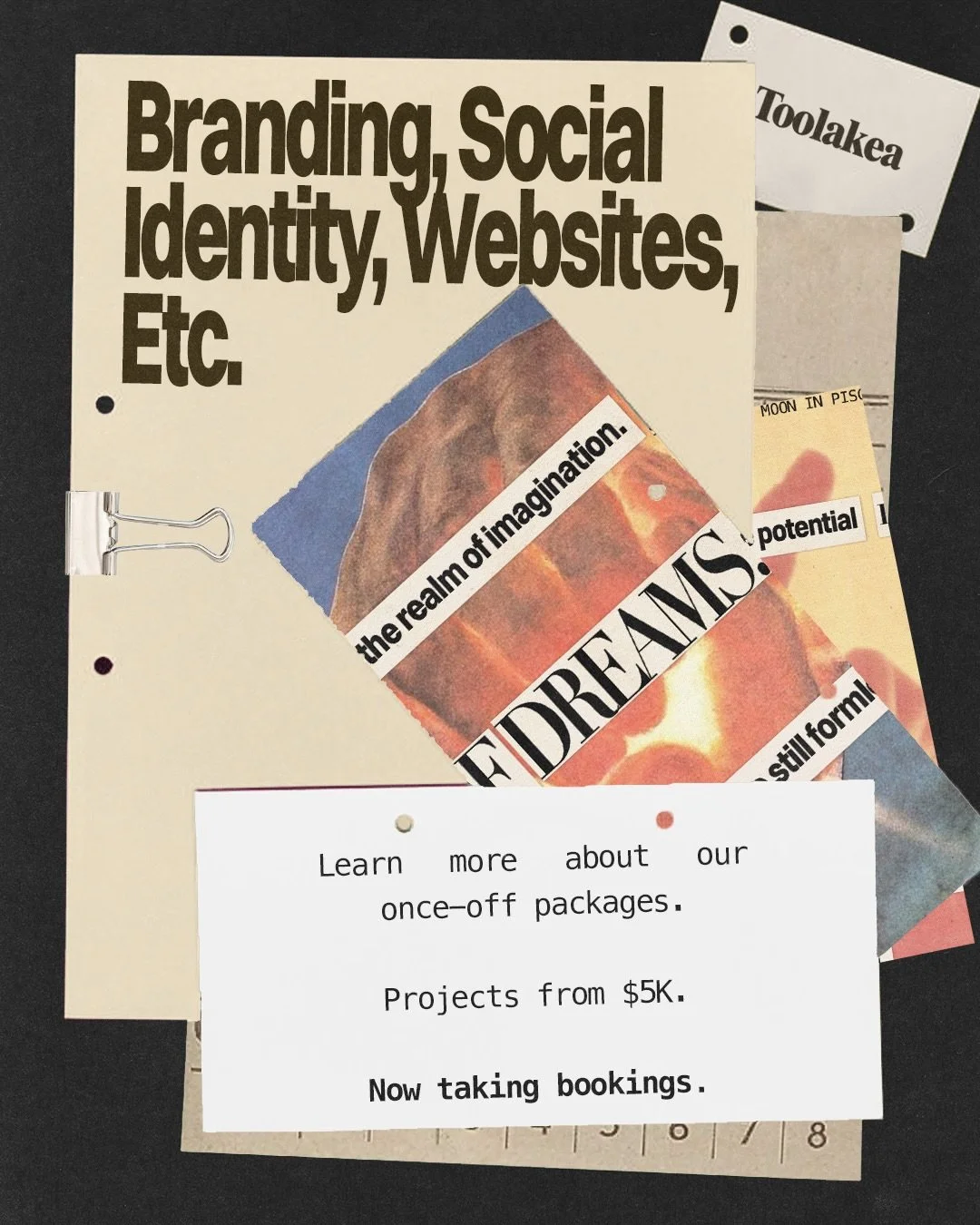 We&rsquo;ve updated our project-based packages and given them some fresh new names.

After a few years of seeing what people actually need when it comes to branding, social identity and websites, it felt like time for a proper refresh.

Everything&rs