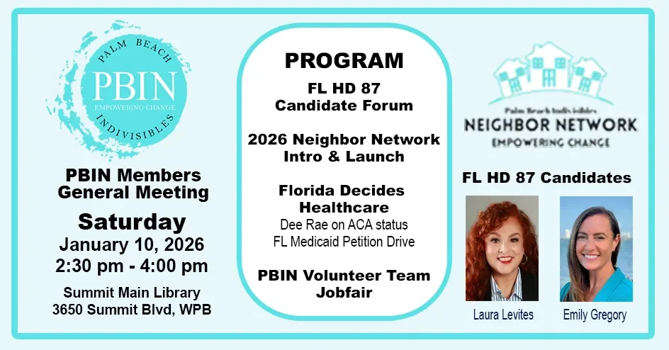 Palm Beach Indivisibles General Meeting