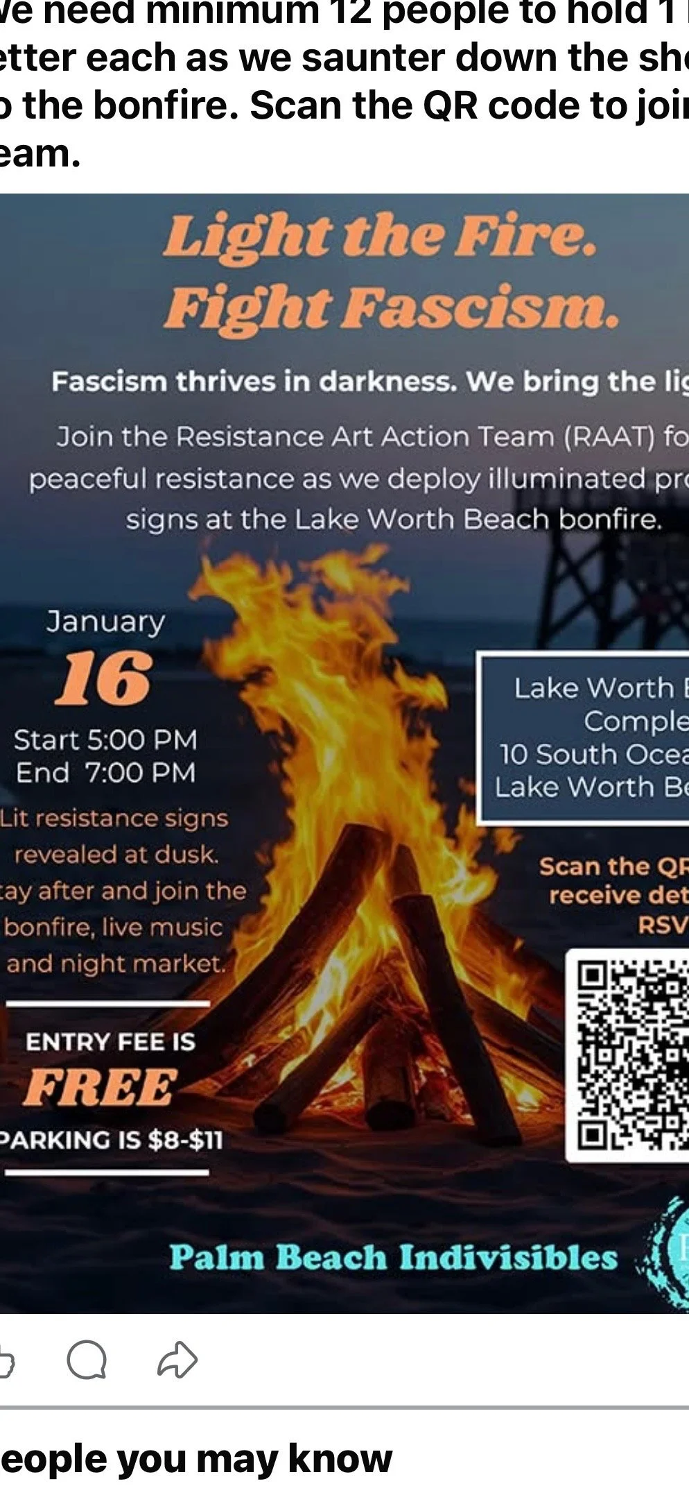 Light the Fire. Fight Facism