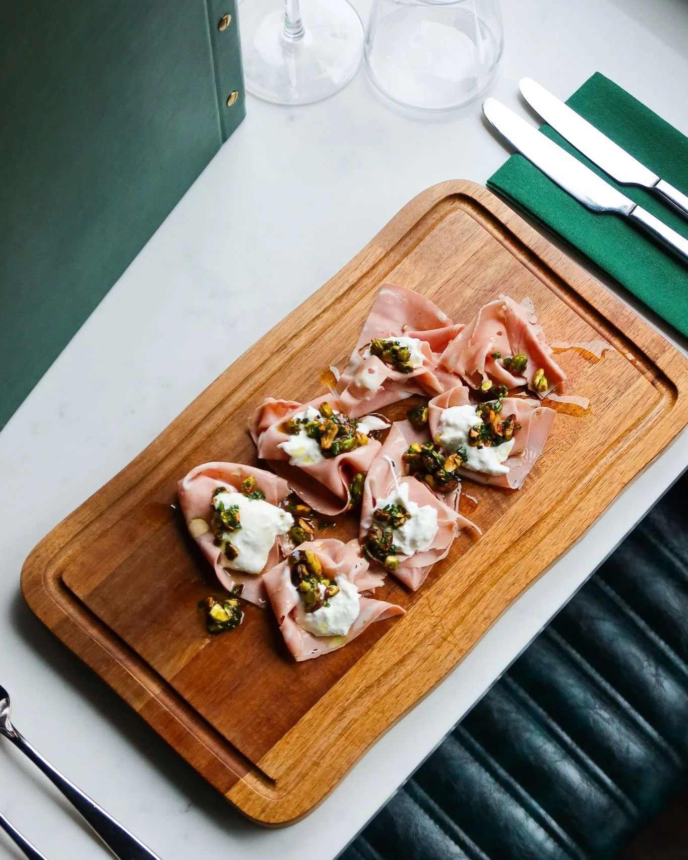 Introducing... 

Mortadella with burrata, pistachio pesto, and grissini.

For those who haven&rsquo;t tried it before, mortadella is a classic Italian cold cut, soft, delicate, and packed with flavour. 

Paired with creamy burrata and a touch of pist
