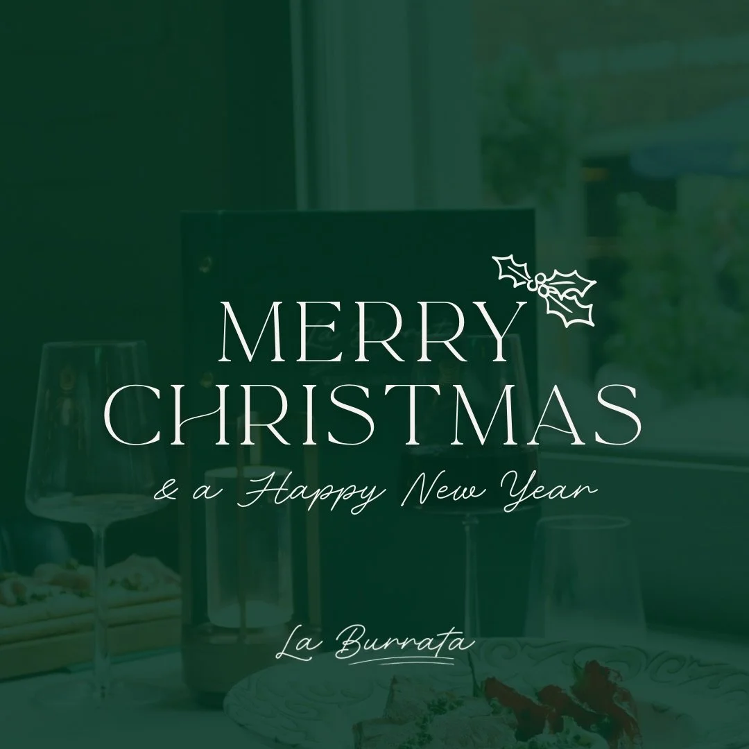 The day is finally here 🎄✨

Wishing everyone a very Merry Christmas and a Happy New Year from all of us at La Burrata 🤍

Our first Christmas at Darley Abbey Mills has been truly incredible, thank you for all the love and support.

Here&rsquo;s to a
