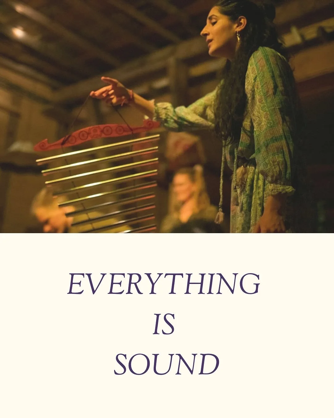 Everything is sound.
Everything has its rhythm.
How do you stay in rhythm?
