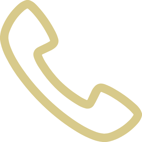 Outline of a classic telephone handset in beige.