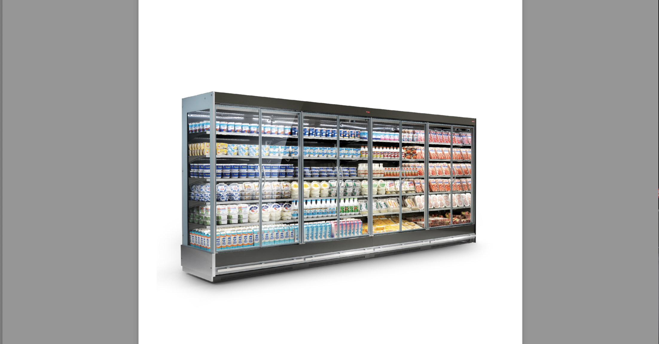 OSAKA 3P, ovellinen 5-taso kylmähyllykkö (V16, V23 ovivaihtoehdot)